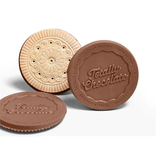 Custom individual customized cookies in clear flow wrap.... from ASI 44897 Chocolate Chocolate