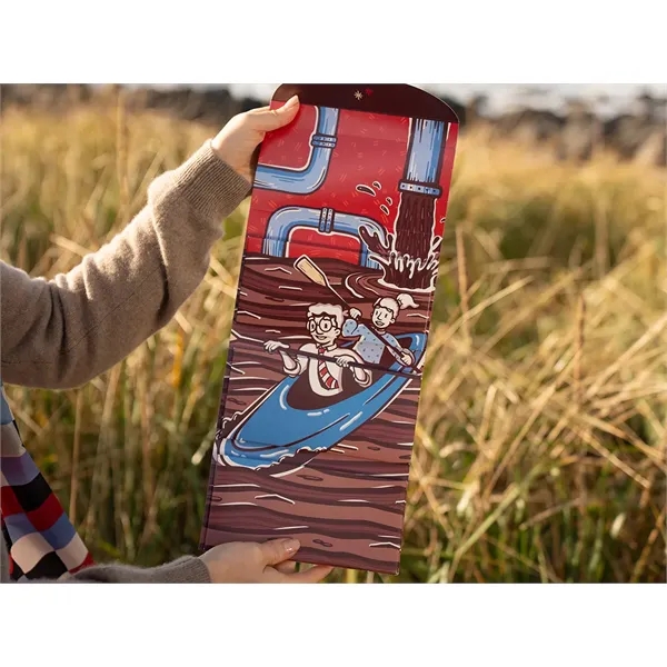 Open your custom printed box to find three custom chocolate foiled... from ASI 44897 Chocolate Chocolate