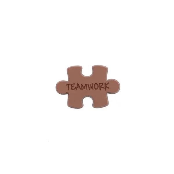 Teamwork milk chocolate puzzle piece shape.... from ASI 44897 Chocolate Chocolate