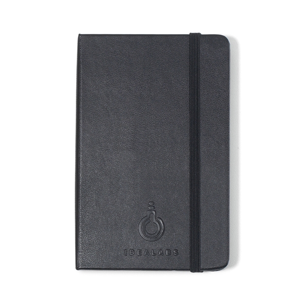 Black 192 page plain format pocket hard cover notebook with rounded... from ASI 56070 Gemline / Gemline®