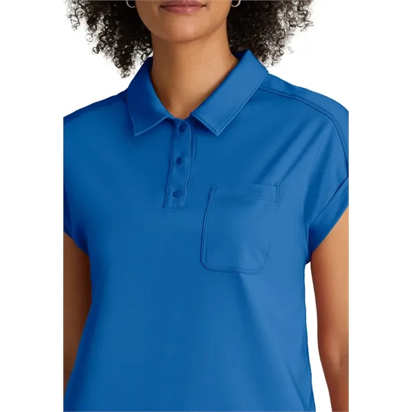 Barco - Grey's Anatomy Knit Stretch - One Pocket Polo Nec...... from ASI 86018 Scrub Authority / Uniform Stores
