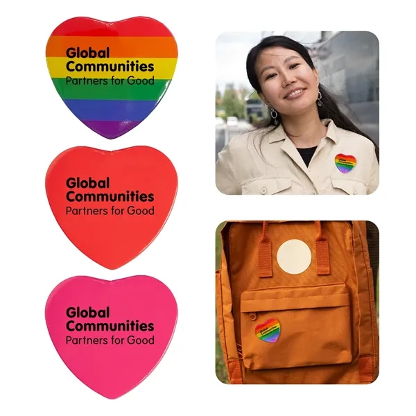 Heart Button... from ASI 52710 Lincoln Line