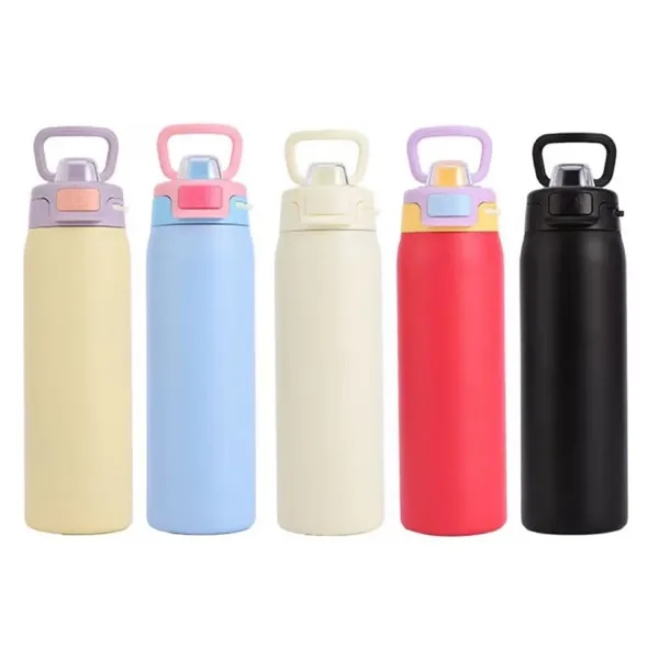 32 Oz. Stainless steel vacuum bottle with twist-on lid/spout... from ASI 36988 Artek USA Inc