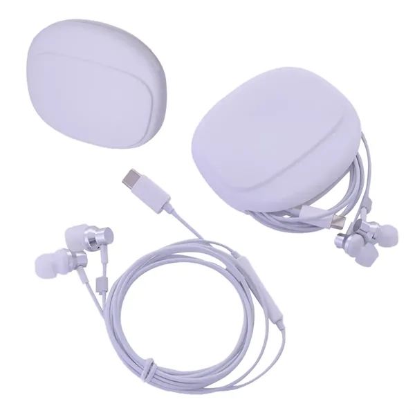 USB-C Wired Earbuds with Silicone Pouch... from ASI 36730 Ariel Premium Supply Inc