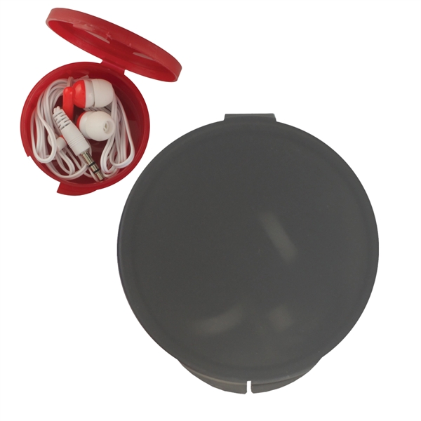 Earbuds in Round Case.... from ASI 93520 Ventura Inc