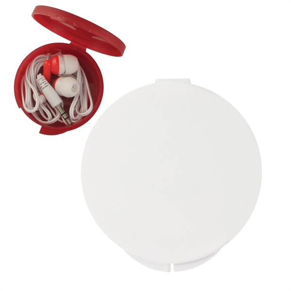 Earbuds in Round Case.... from ASI 93520 Ventura Inc