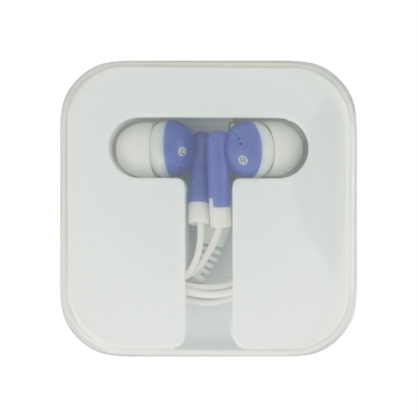 Earbuds in Square Caddy.... from ASI 93520 Ventura Inc