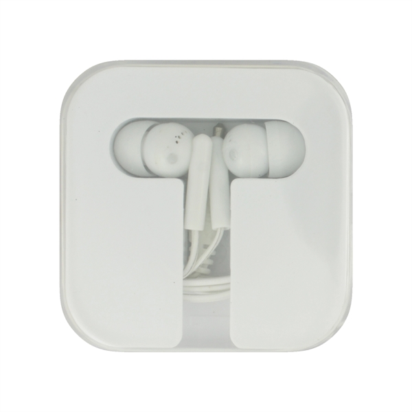 Earbuds in Square Caddy.... from ASI 93520 Ventura Inc
