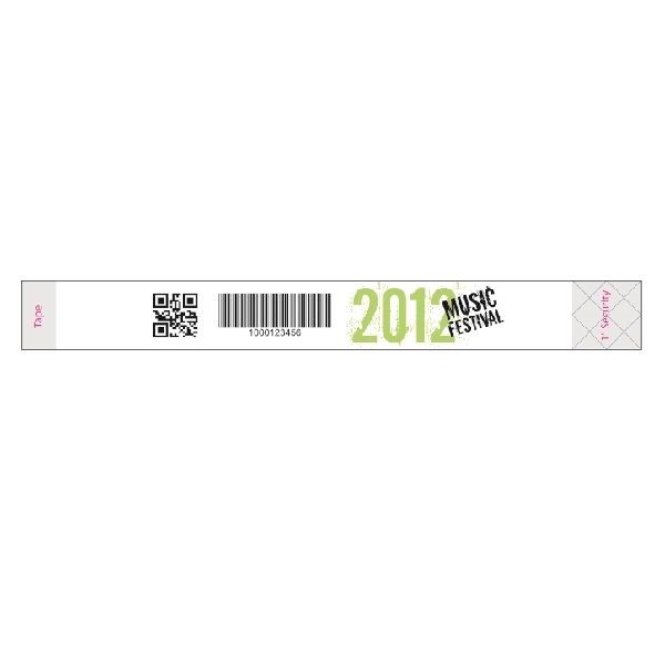 Wristbands with a size of 12" x 1".... from ASI 75629 PSI Plastic Graphics