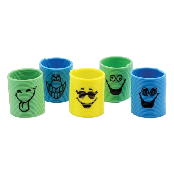 1 1/2" spring coil toy with smile graphic. Blank.... from ASI 98360 WOWLine / WOWLine®
