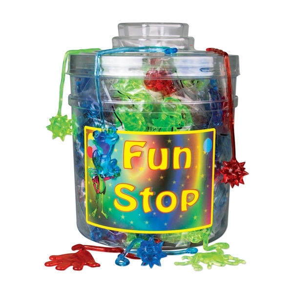 Canister filled with 156 sticky toys. Blank.... from ASI 98360 WOWLine / WOWLine®