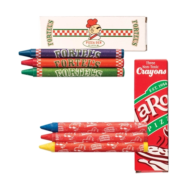 Box of crayons with customizable box and crayon wrappers.... from ASI 98360 WOWLine / WOWLine®