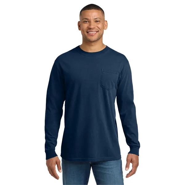 COMFORT COLORS Heavyweight Ring Spun Long Sleeve Pocket Tee.... from ASI 84863 SanMar