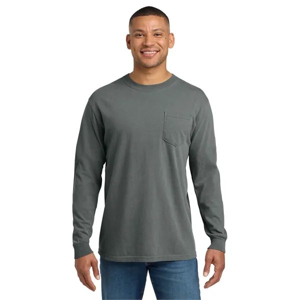 COMFORT COLORS Heavyweight Ring Spun Long Sleeve Pocket Tee.... from ASI 84863 SanMar