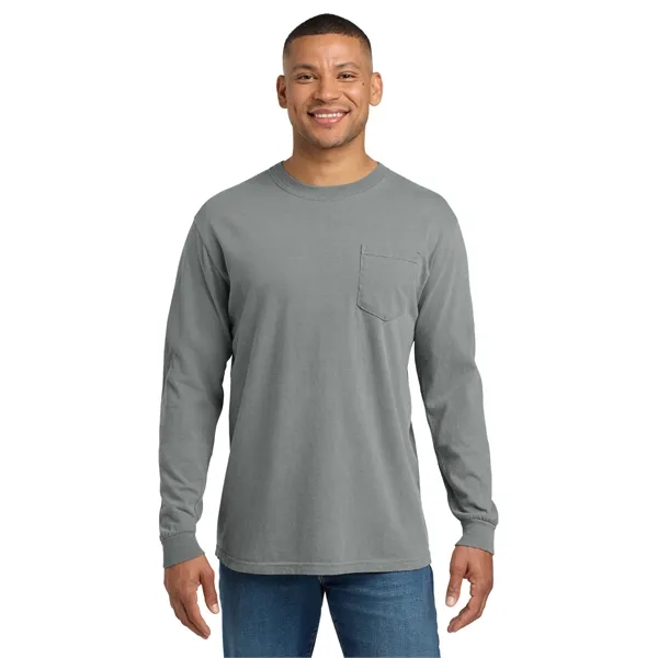COMFORT COLORS Heavyweight Ring Spun Long Sleeve Pocket Tee.... from ASI 84863 SanMar