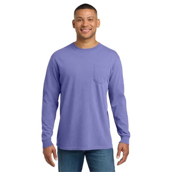 COMFORT COLORS Heavyweight Ring Spun Long Sleeve Pocket Tee.... from ASI 84863 SanMar