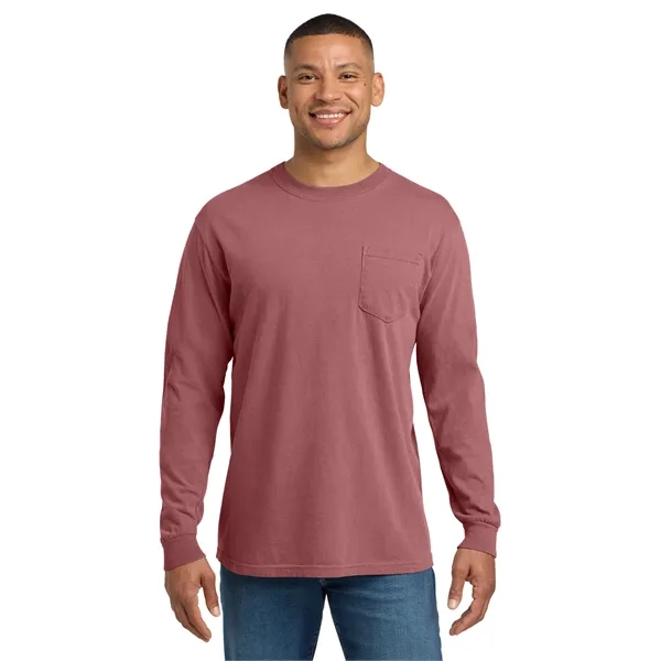 COMFORT COLORS Heavyweight Ring Spun Long Sleeve Pocket Tee.... from ASI 84863 SanMar