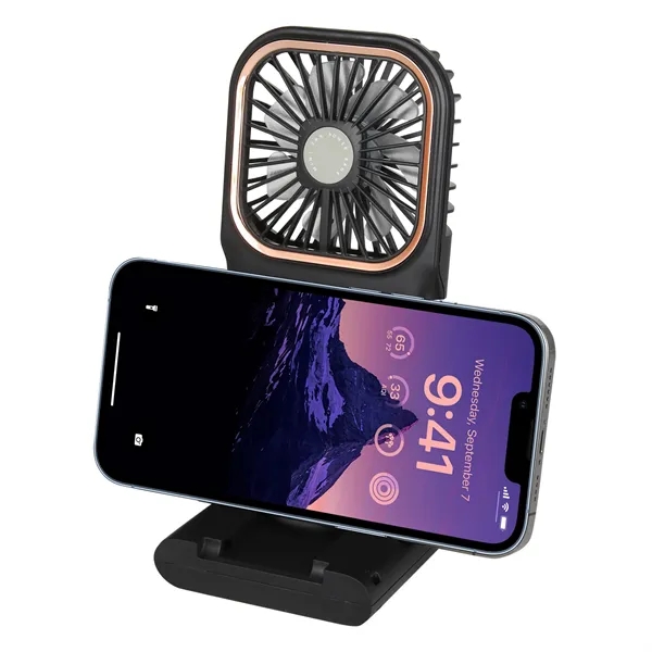 Foldable Fan Power Bank. Built-in 3,000 mAh power bank.... from ASI 46755 Cosmo Promos