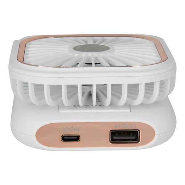 Foldable Fan Power Bank. Built-in 3,000 mAh power bank.... from ASI 46755 Cosmo Promos