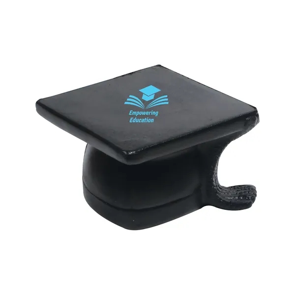 Graduation cap shaped stress reliever made of polyurethane foam; customization included.... from ASI 79530 Prime Line