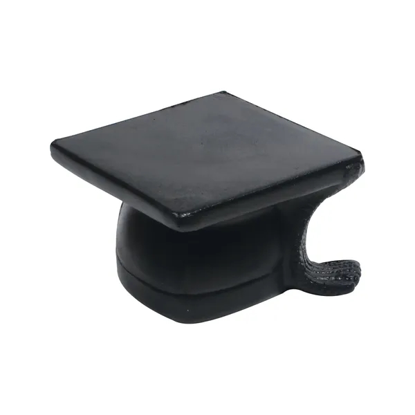 Graduation cap shaped stress reliever made of polyurethane foam; customization included.... from ASI 79530 Prime Line
