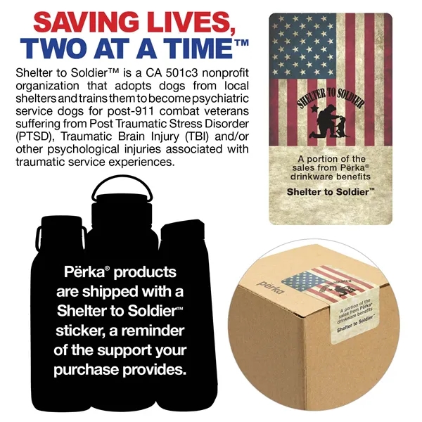 Perka® Rover 51 oz. Double Wall, Stainless Steel Growler ...... from ASI 67866 Logomark/Valumark