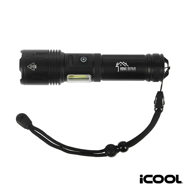 iCOOL® Longmont Rechargeable 1000-Lumen Aluminum Tactical...... from ASI 67866 Logomark/Valumark