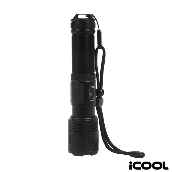 iCOOL® Longmont Rechargeable 1000-Lumen Aluminum Tactical...... from ASI 67866 Logomark/Valumark