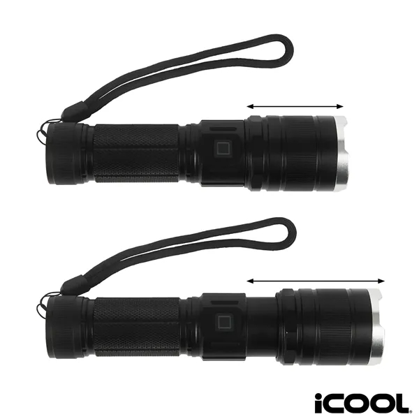 iCOOL® Telluride Rechargeable 480-Lumen Aluminum Tactical...... from ASI 67866 Logomark/Valumark