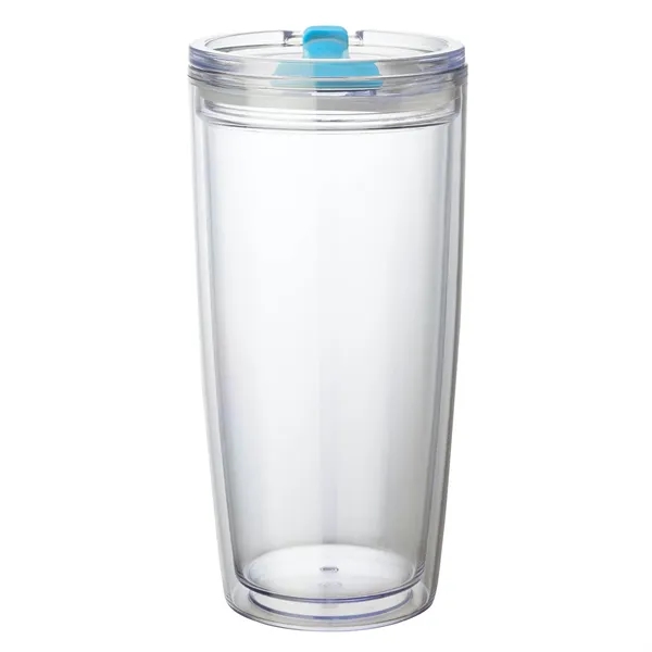 3.5" x 7.38" x 3.62" Passion 22-ounce AS plastic double-wall tumbler... from ASI 67866 Logomark/Valumark / Valumark™