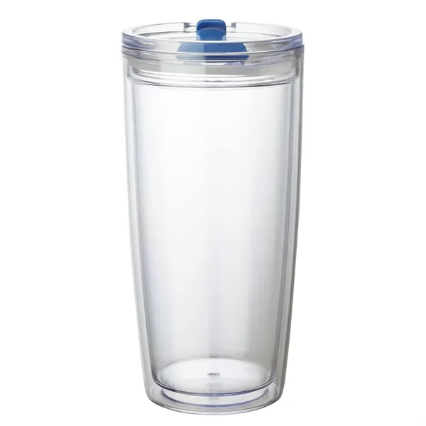 3.5" x 7.38" x 3.62" Passion 22-ounce AS plastic double-wall tumbler... from ASI 67866 Logomark/Valumark / Valumark™
