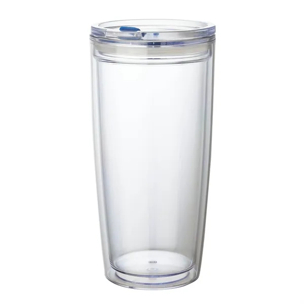 3.5" x 7.38" x 3.62" Passion 22-ounce AS plastic double-wall tumbler... from ASI 67866 Logomark/Valumark / Valumark™