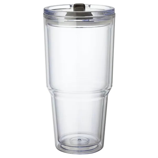 3.88" x 7.88" x 4.12" Desire 26-oz. AS plastic double-wall tumbler... from ASI 67866 Logomark/Valumark / Valumark™