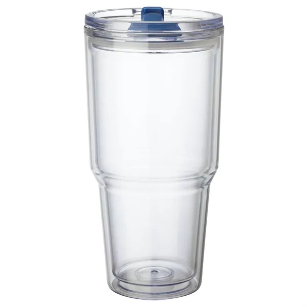 3.88" x 7.88" x 4.12" Desire 26-oz. AS plastic double-wall tumbler... from ASI 67866 Logomark/Valumark / Valumark™