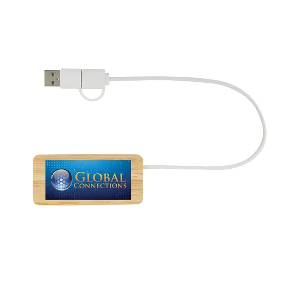 Douglas Bamboo Dual USB Hub... from ASI 67866 Logomark/Valumark
