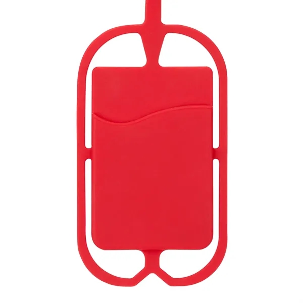 0.25" x 22.5" x 2.88" silicone stretch cellphone holder and wallet... from ASI 67866 Logomark/Valumark / Valumark™