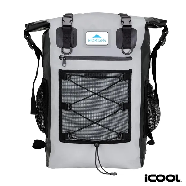 Waterproof cooler backpack; 42-qt capacity with removable 30-can PEVA-lined cooler.... from ASI 67866 Logomark/Valumark