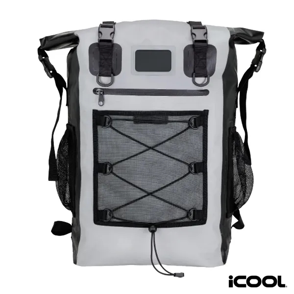 Waterproof cooler backpack; 42-qt capacity with removable 30-can PEVA-lined cooler.... from ASI 67866 Logomark/Valumark