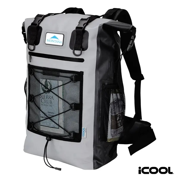 Waterproof cooler backpack; 42-qt capacity with removable 30-can PEVA-lined cooler.... from ASI 67866 Logomark/Valumark