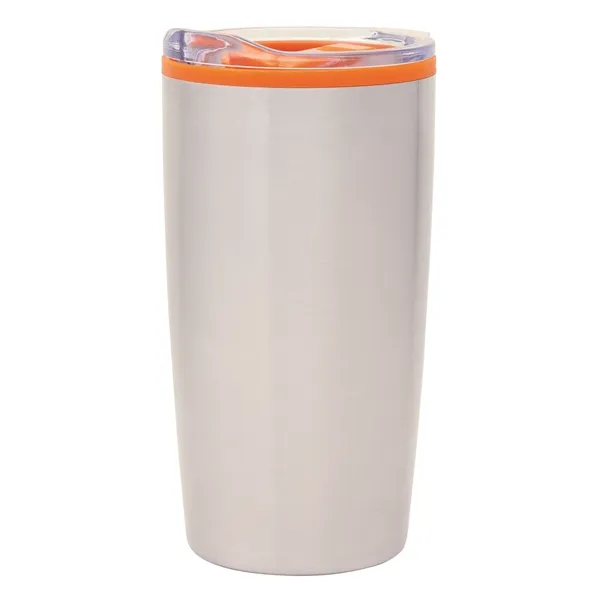 3.44" x 6.88" x 3.69" Outback 20-ounce double-wall stainless steel tumbler... from ASI 67866 Logomark/Valumark / Valumark™