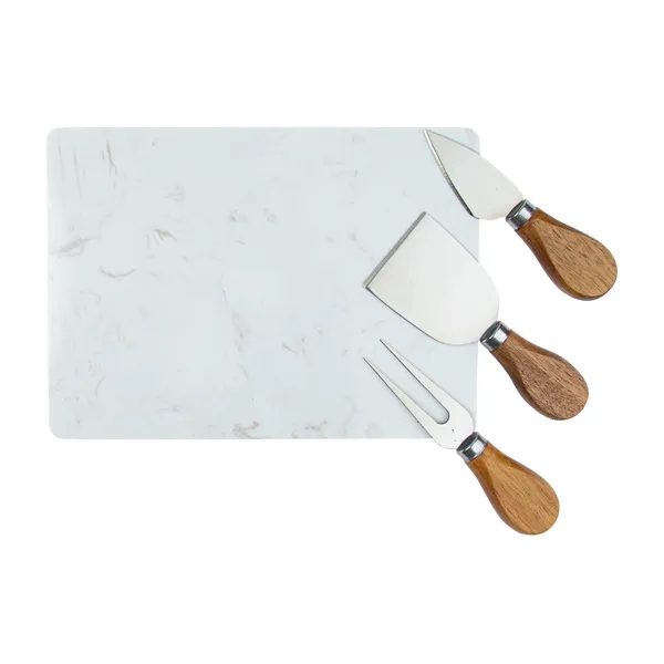 Milton 11-Piece Bamboo Cheese Set... from ASI 67866 Logomark/Valumark