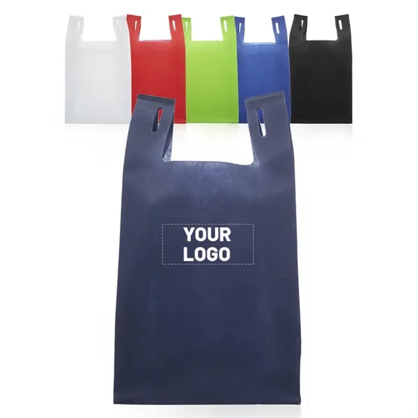 T-Shirt design lightweight reusable grocery tote bag with 1 color silkscreen... from ASI 37218 Athena Promo (tm)