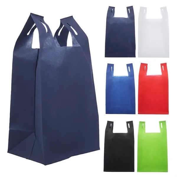 T-Shirt design lightweight reusable grocery tote bag with 1 color silkscreen... from ASI 37218 Athena Promo (tm)