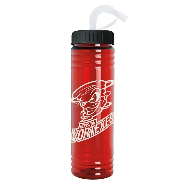 Slim Fit Water Bottle With Straw Lid - 24 oz.... from ASI 40480 Koozie Group
