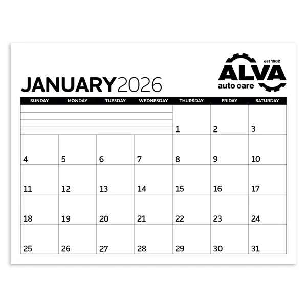 Triumph® Calendars Small Monthly Desk Pad - Black & White...... from ASI 40480 Koozie Group