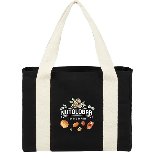 Black Cotton Tote w/ Cotton Handles... from ASI 66887 PCNA / Leeds
