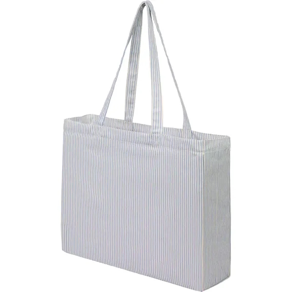 Striped Pacific Recycled Cotton Shopper Tote... from ASI 66887 PCNA / Leeds