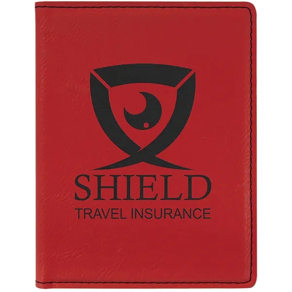 4 1/2 " x 5 1/2" red PU leatherette passport holder... from ASI 74601 Calico