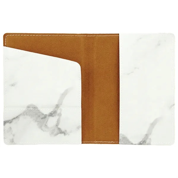 4 1/2" x 5 1/2" PU leather marble style passport holder... from ASI 74601 Calico