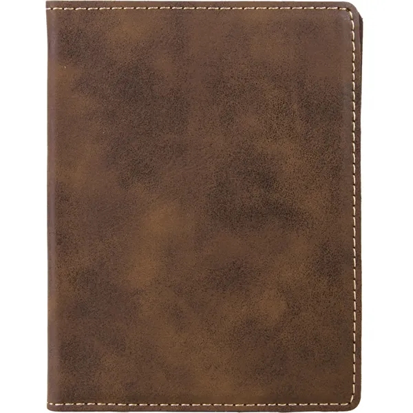 4 1/2" x 5 1/2" rustic brown passport holder with three... from ASI 74601 Calico